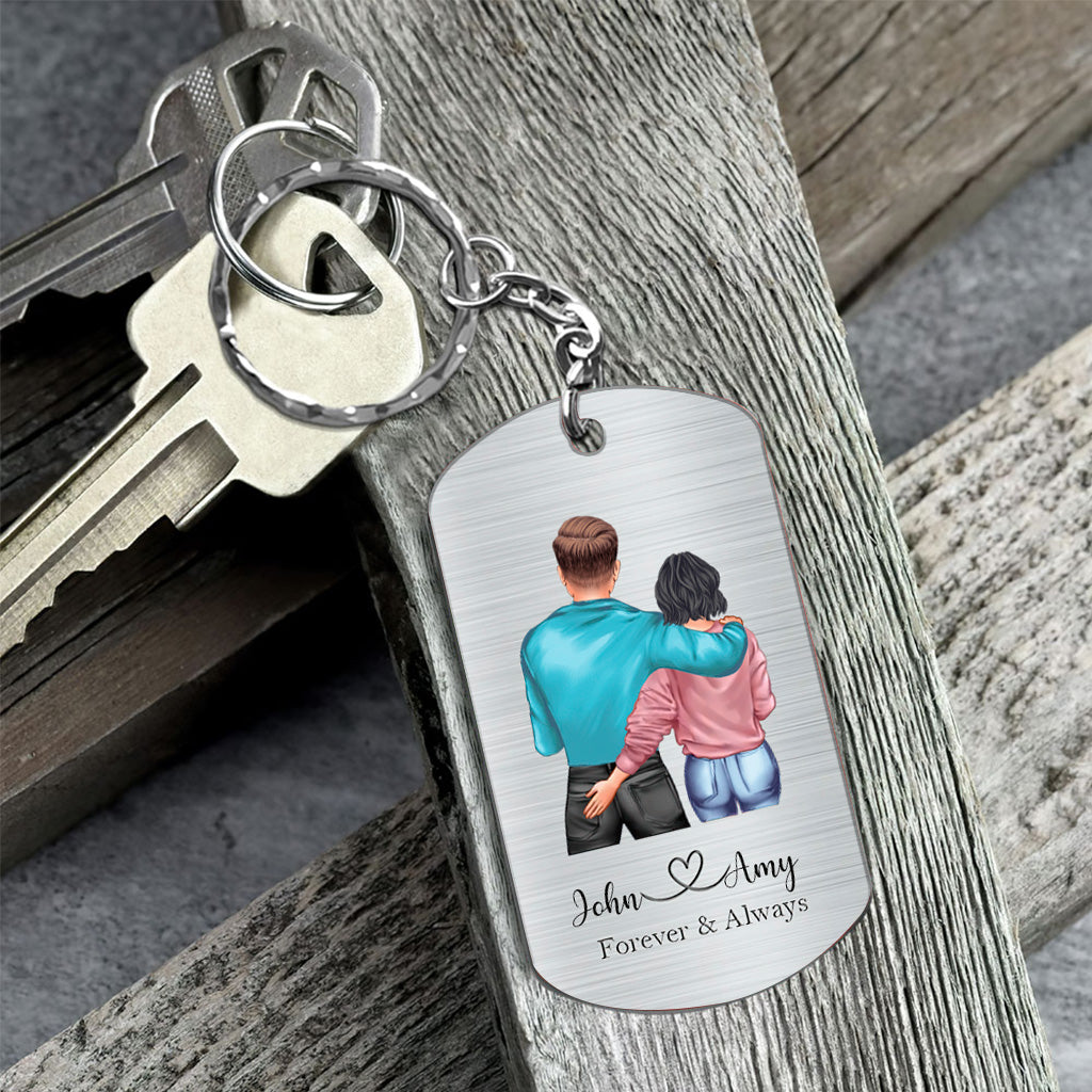In Case I Don't Say It Enough - Personalized Couple Stainless Steel Keychain