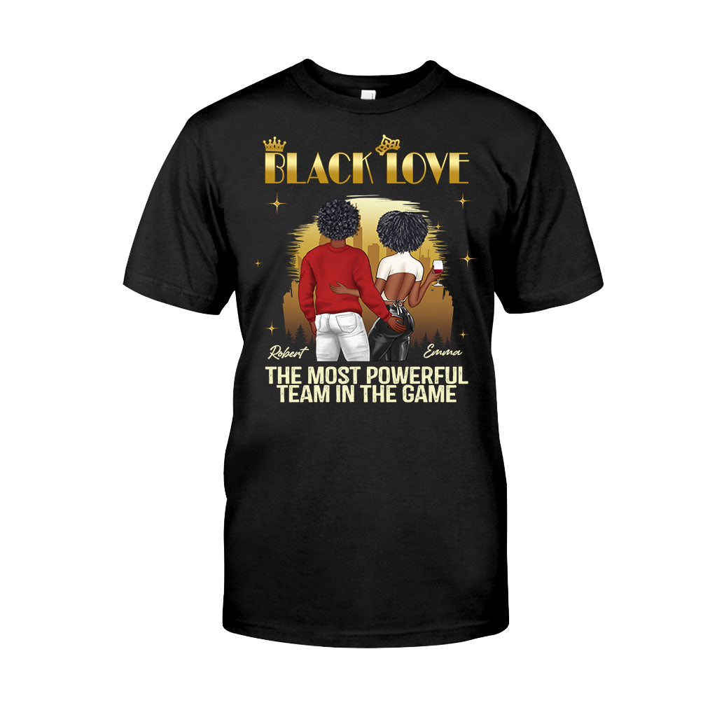 Black Love - Personalized Couple T-shirt And Hoodie