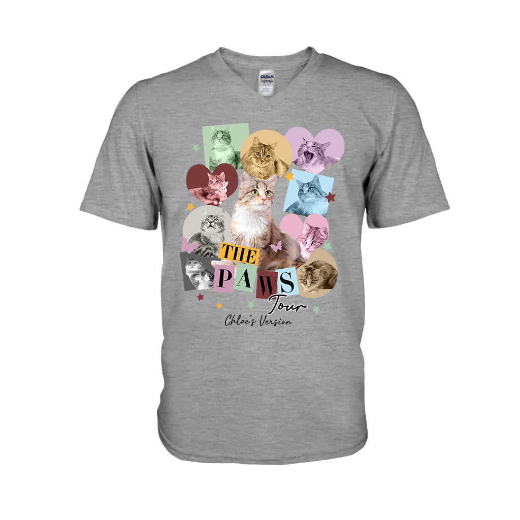 Die Paws Tour – Haustierversion – Personalisiertes Katzen-T-Shirt und Hoodie