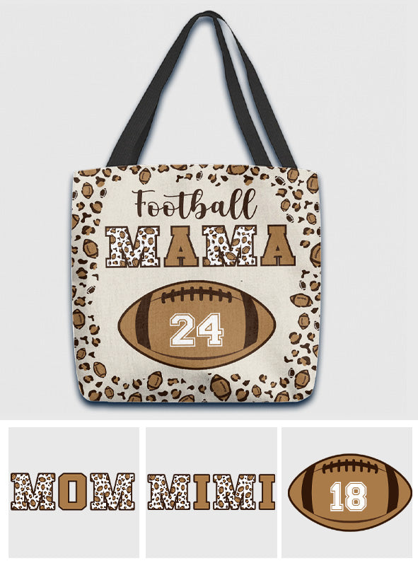 Football Mom - Personalized Football Tote Bag