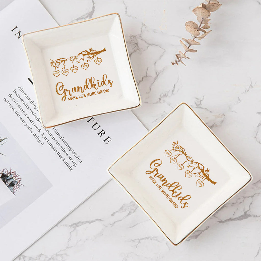 Les petits-enfants rendent la vie plus belle - Porte-bijoux personnalisé pour grand-mère