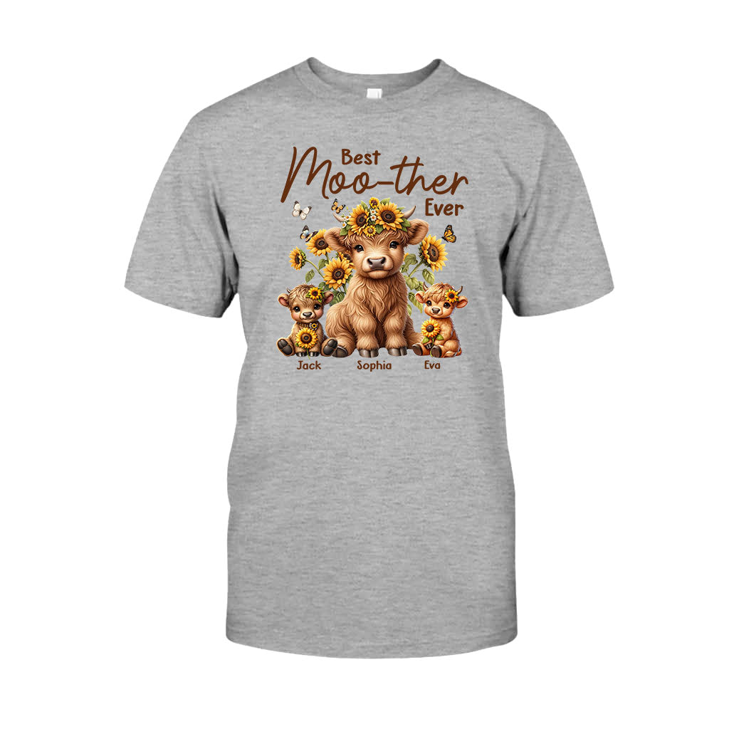 Best Moo-ther Ever - Personalized Mother T-shirt And Hoodie