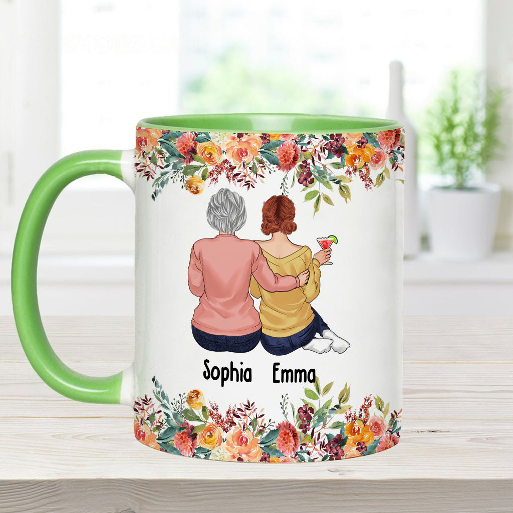 Mother And Daughters - Personalized Mother Accent Mug