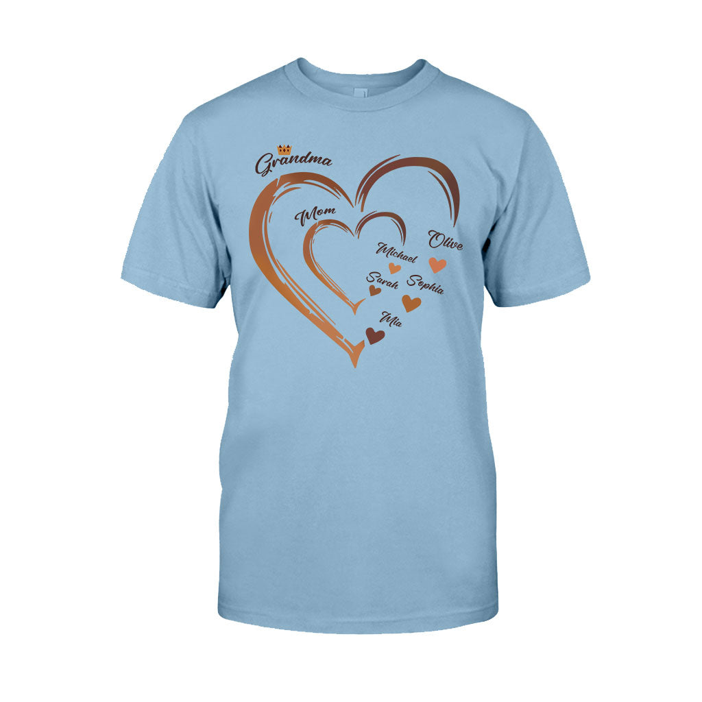 Grandma's Sweetheart - Personalized African American T-shirt And Hoodie