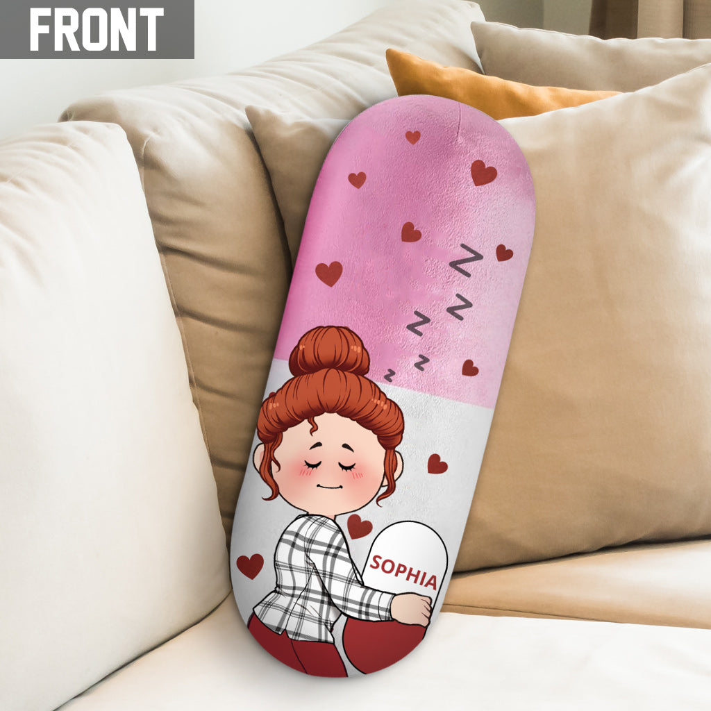 Mom's Chill Pill - Personalized Mother Shaped Pillow