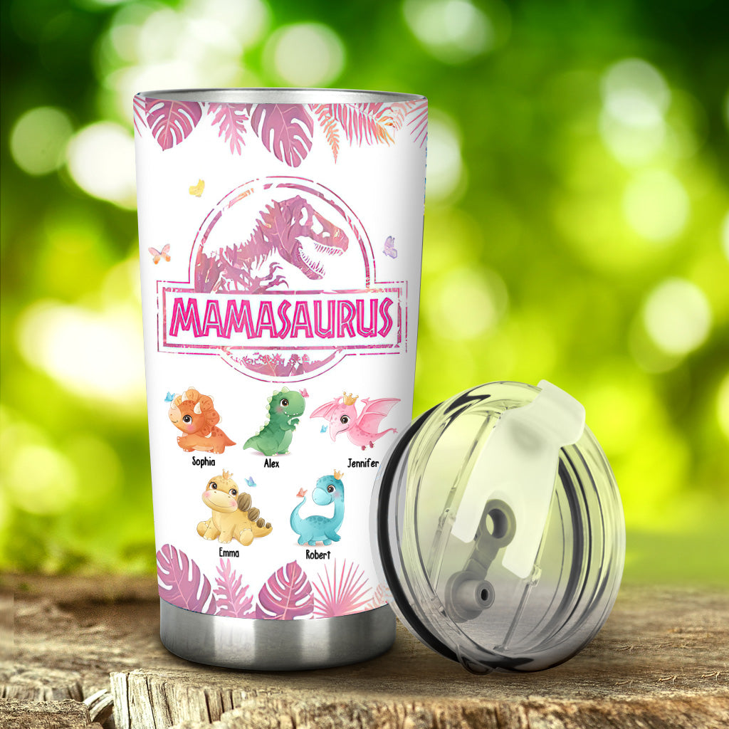 Mamasaurus You're My Favorite Dinosaur - Personalized Mother Tumbler