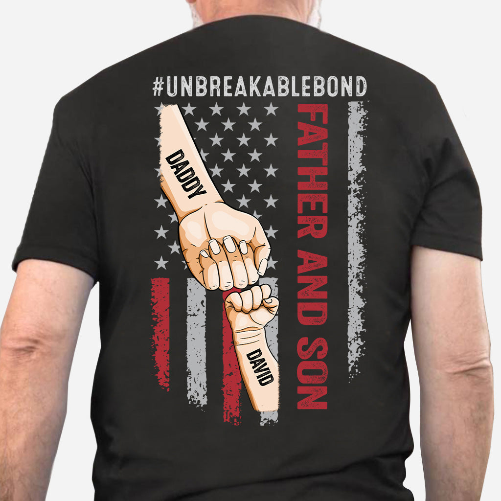 Father Son Unbreakable Bon - Personalized Father T-shirt and Hoodie