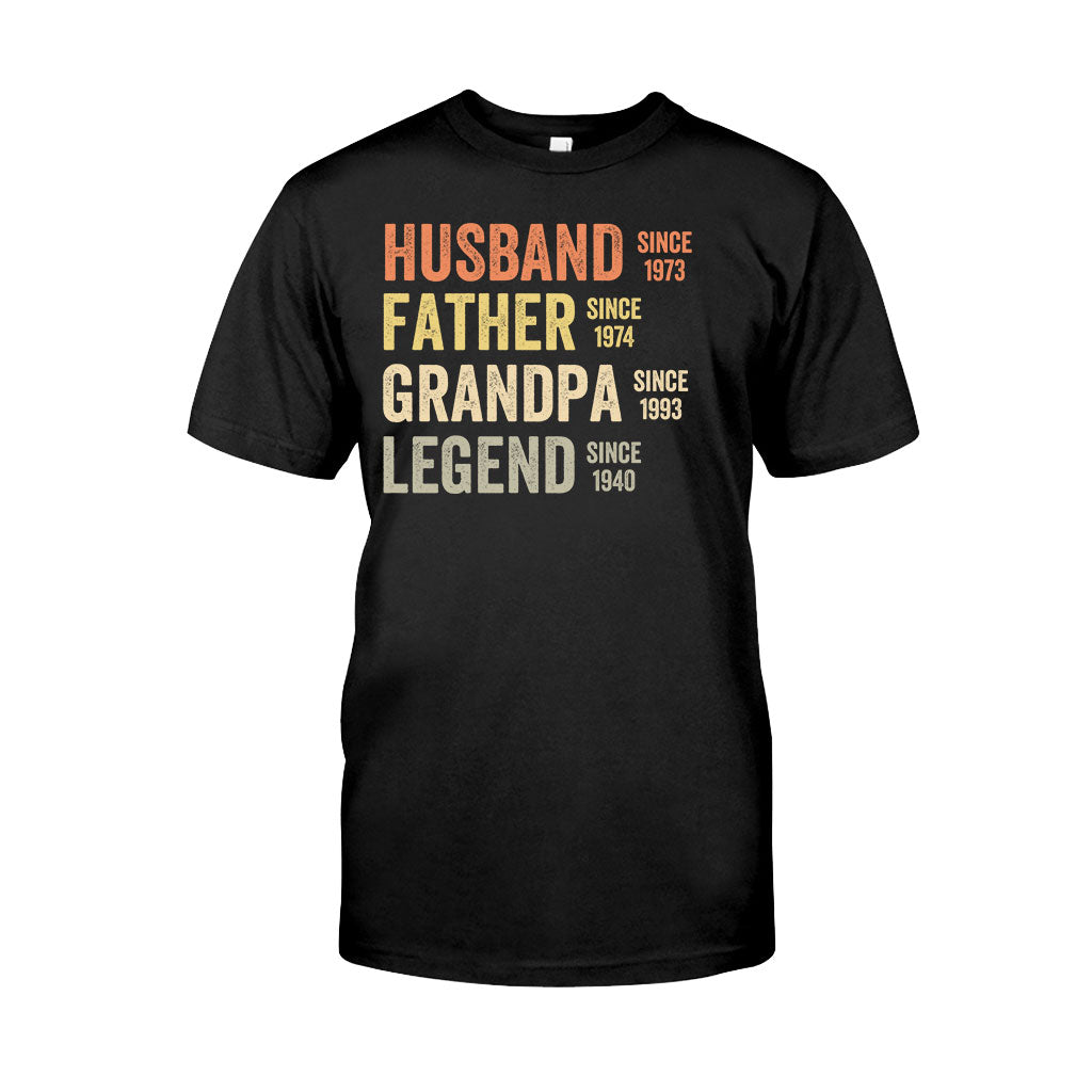 Dad Grandpa Legend - Personalized Father T-shirt And Hoodie