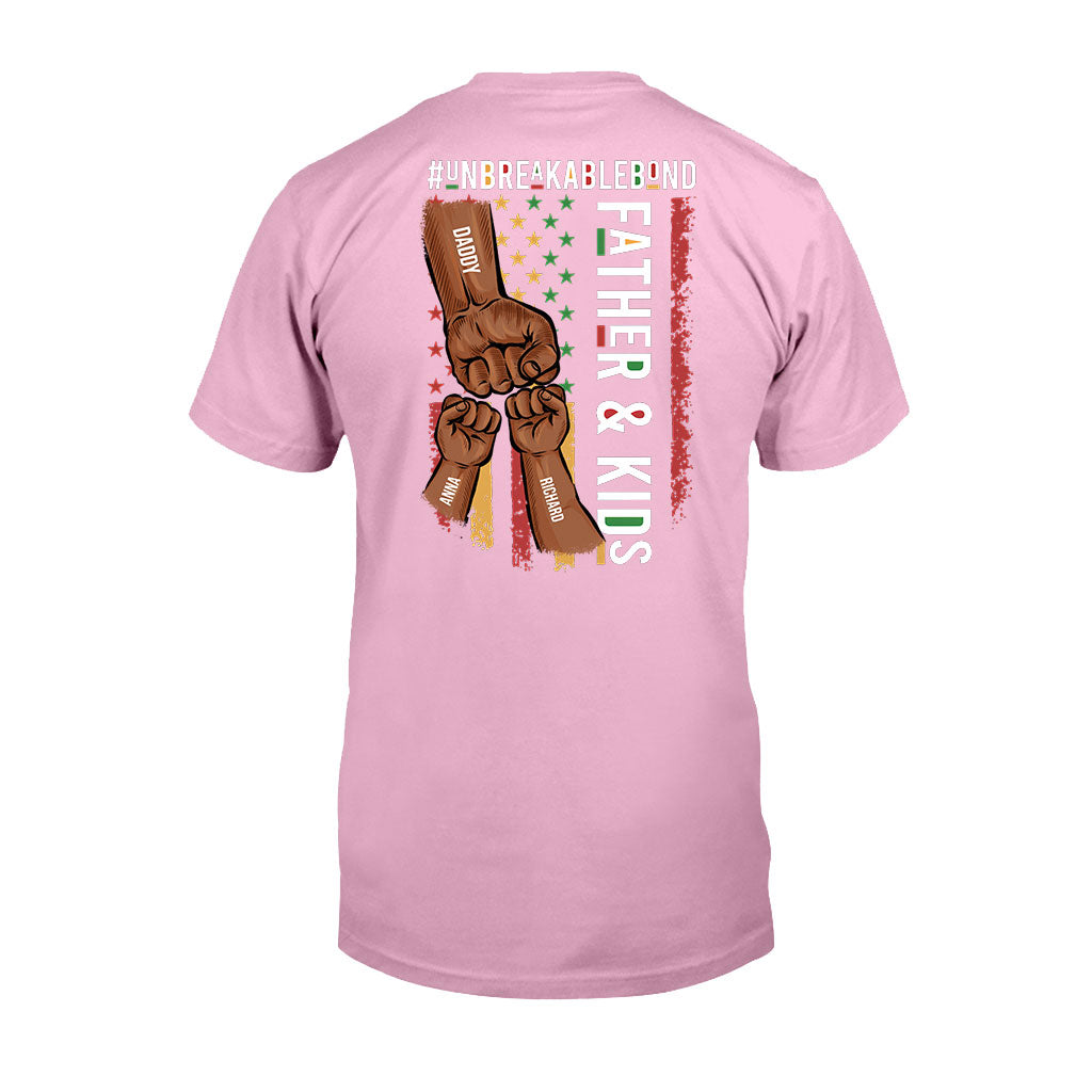 Père et fils, lien indéfectible - T-shirt et sweat à capuche personnalisés afro-américains