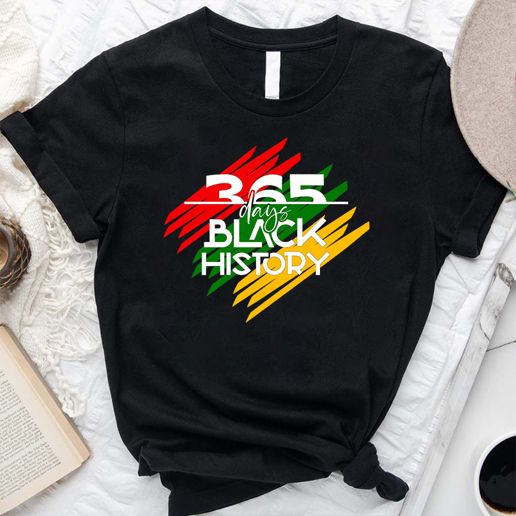 365 Days Black History - Personalized African American T-shirt And Hoodie