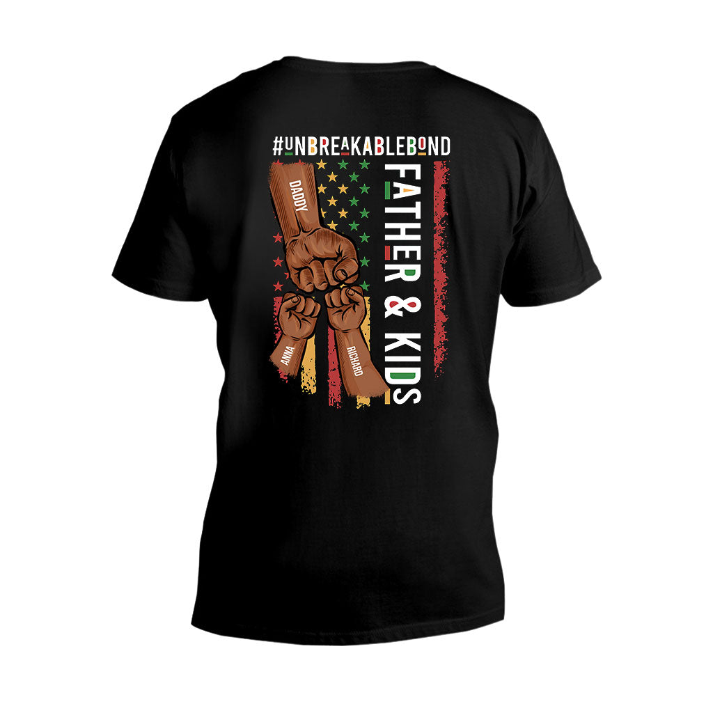Père et fils, lien indéfectible - T-shirt et sweat à capuche personnalisés afro-américains