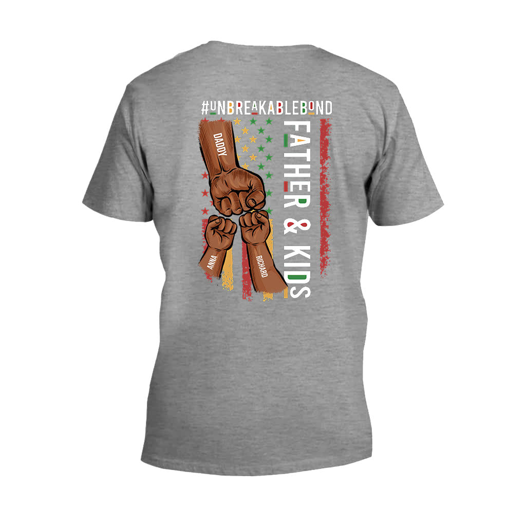 Père et fils, lien indéfectible - T-shirt et sweat à capuche personnalisés afro-américains