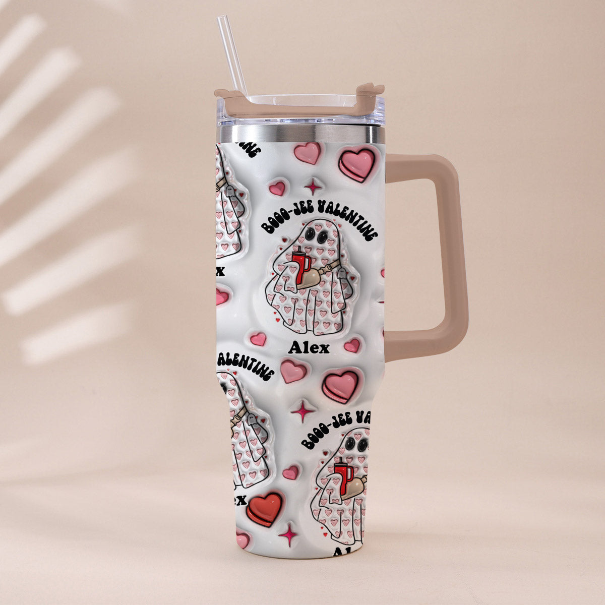 Gobelet isotherme personnalisé Boo Jee Valentine avec anse