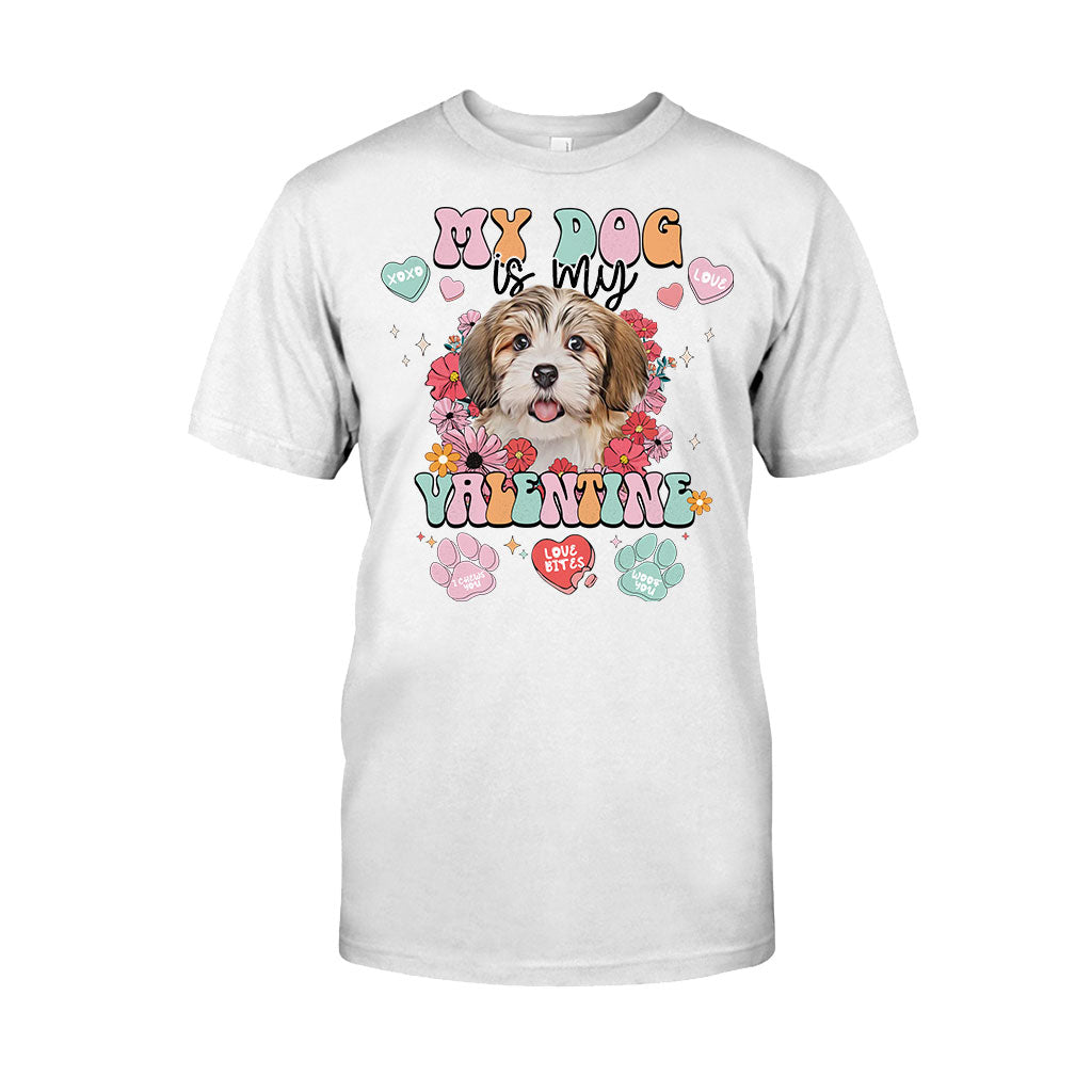 Mein Hund ist mein Valentinsschatz – Personalisiertes Hunde-T-Shirt und Hoodie