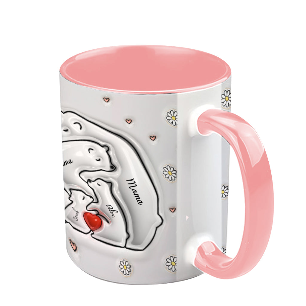 Mama Bear Inflated - Personalized Mother Accent Mug