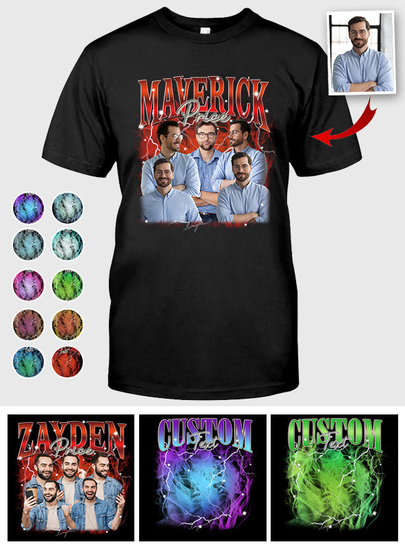 Custom Text And Photos - gift for anyone - Personalized T-shirt And Hoodie