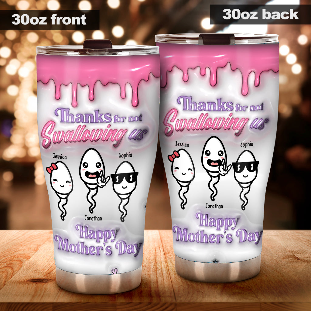 Thanks You Mom - Personalized Mother Tumbler