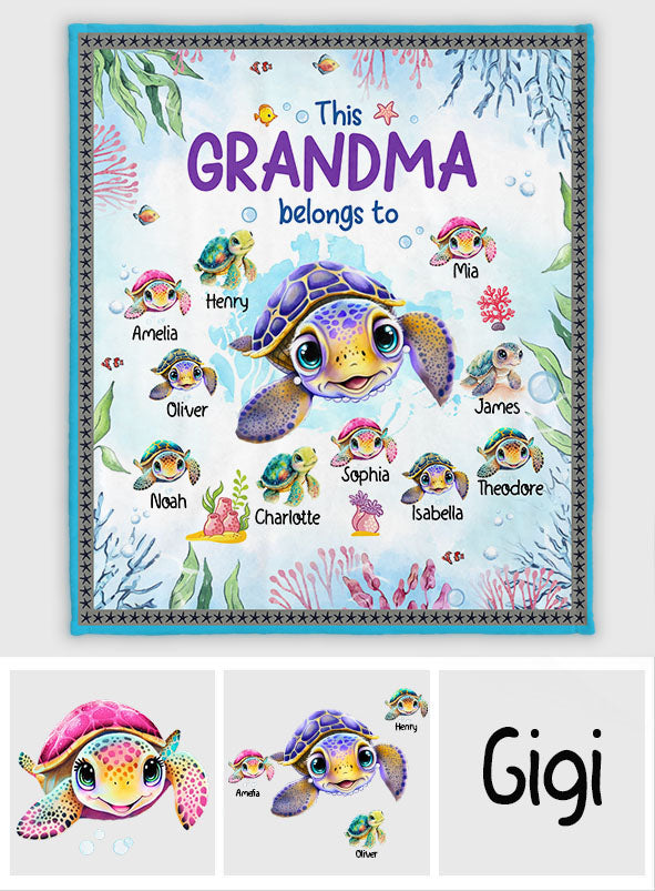 This Grandma Belongs To - Personalized Grandma Blanket
