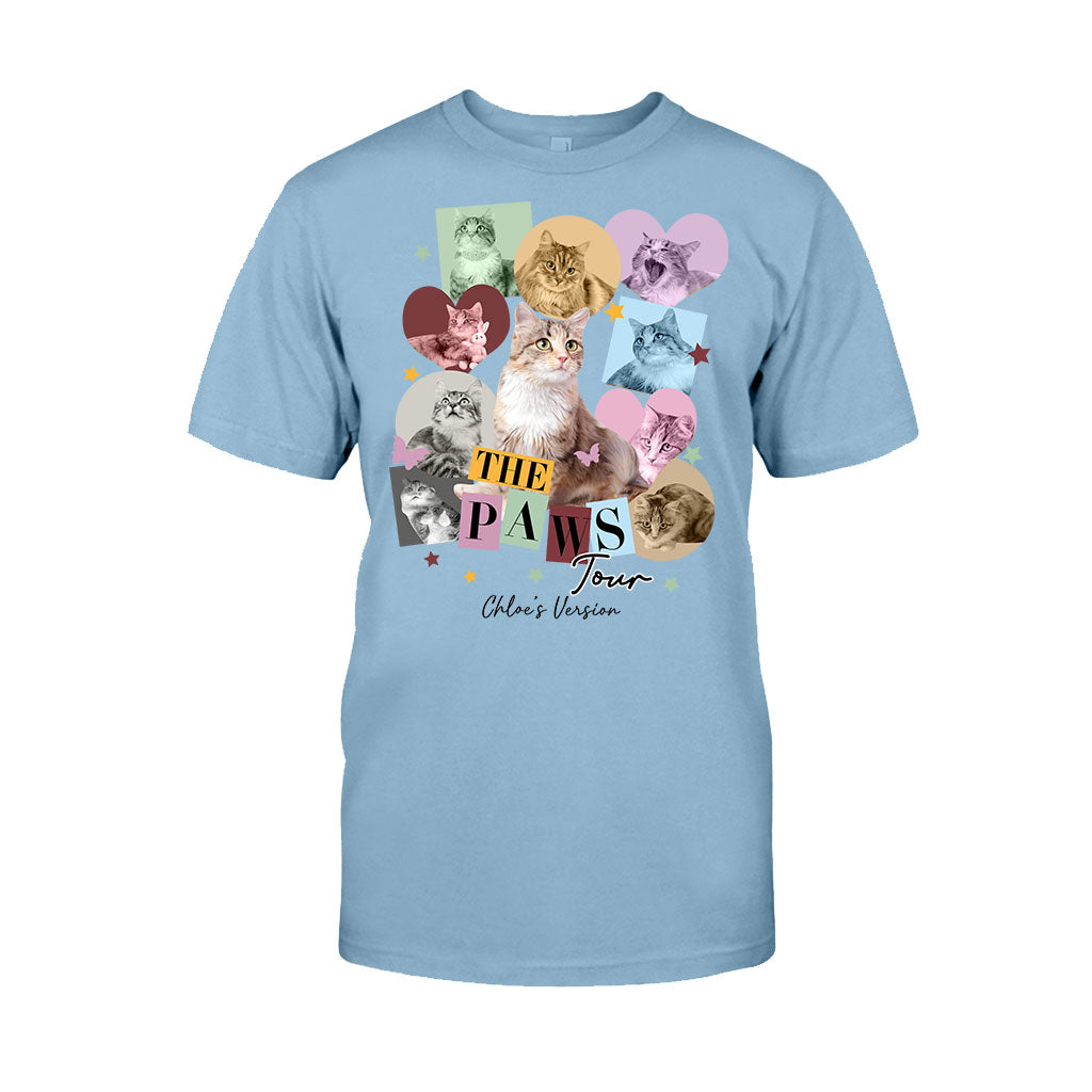 Die Paws Tour – Haustierversion – Personalisiertes Katzen-T-Shirt und Hoodie