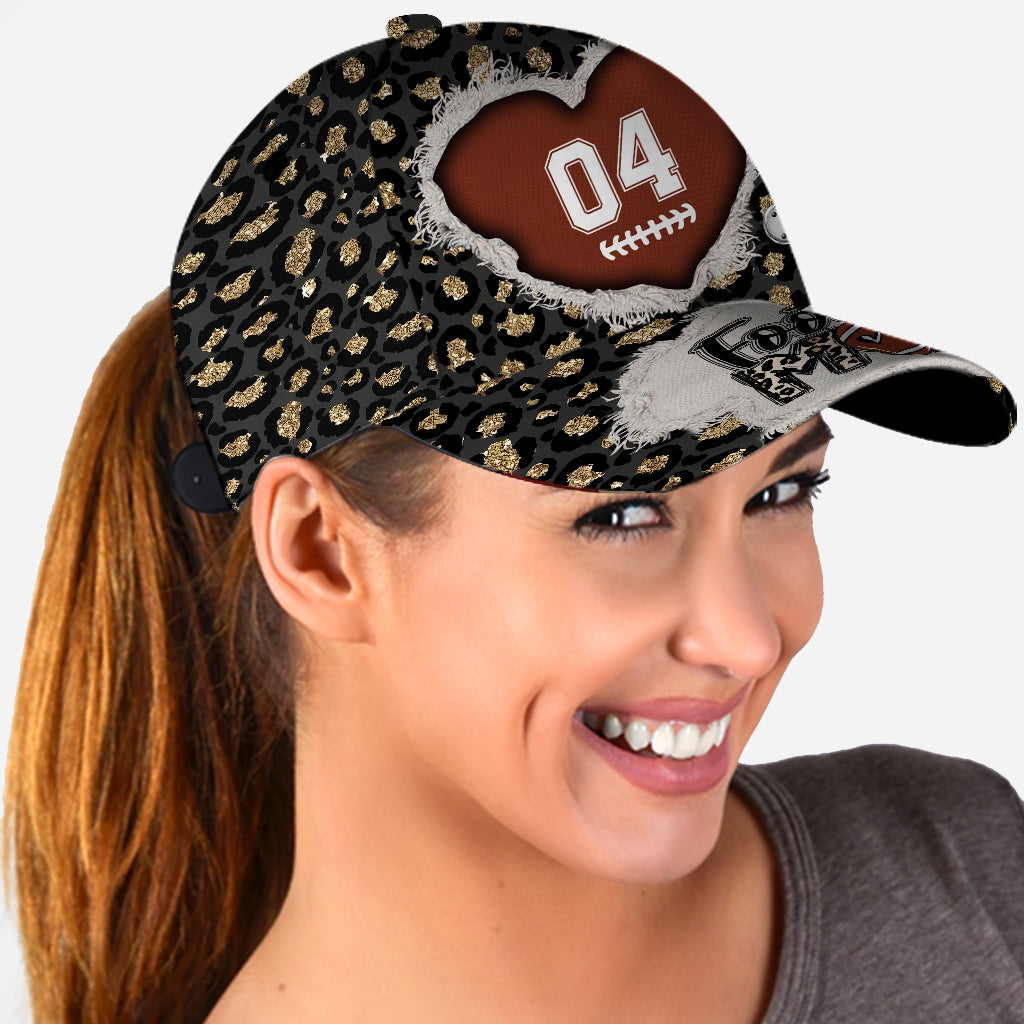 Casquette de football classique personnalisée « À l'époque de ma maman footballeuse »