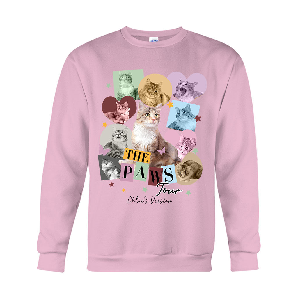 Die Paws Tour – Haustierversion – Personalisiertes Katzen-T-Shirt und Hoodie