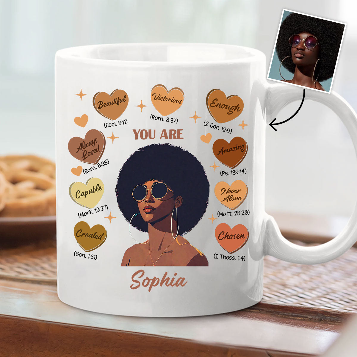 Gott sagte, du seist es – Personalisierte Tasse für Afroamerikaner