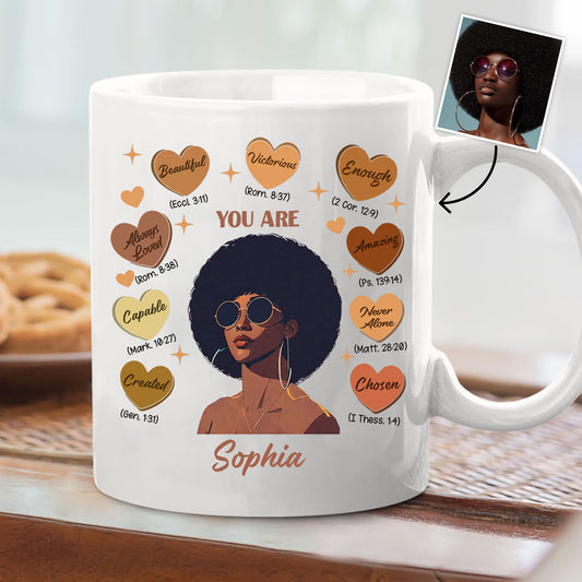 Dieu a dit que tu es - Mug personnalisé afro-américain