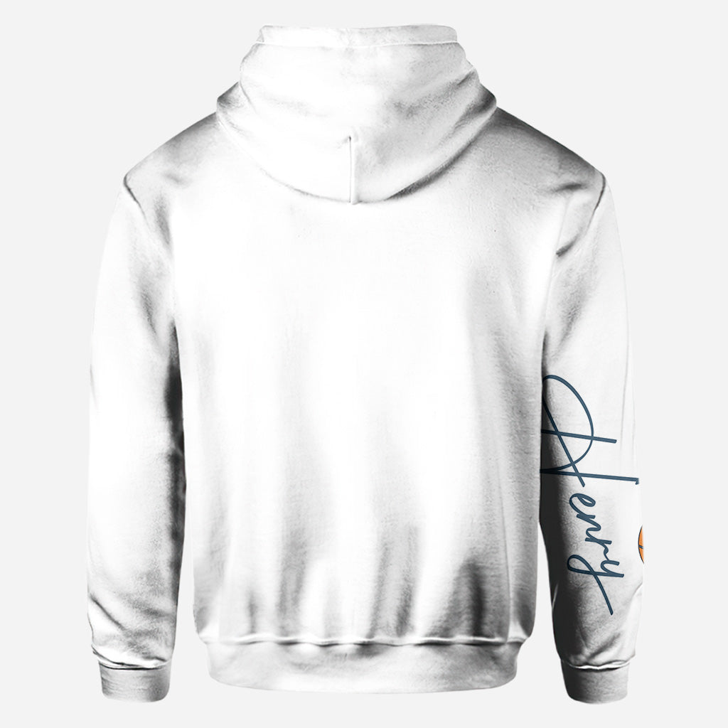 Basketball-Mama mit beliebigem Kindernamen und -nummer - Personalisiertes Basketball-Shirt