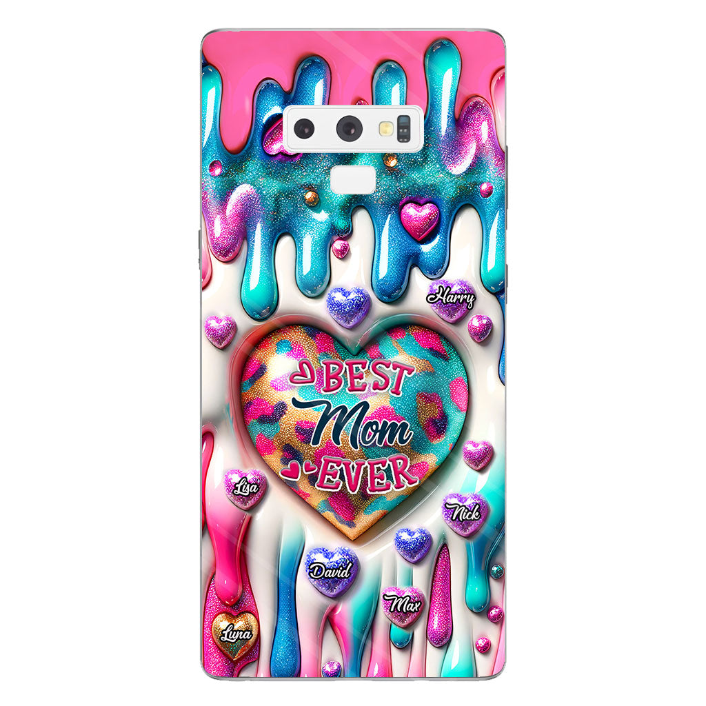 Best Mom Grandma Ever - Personalized Mother Clear Phone Case