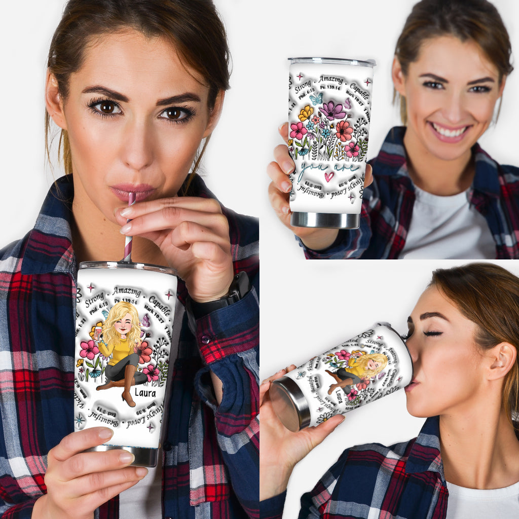 Gott sagt, du bist Glaube (Bibelvers) – Personalisierter Becher
