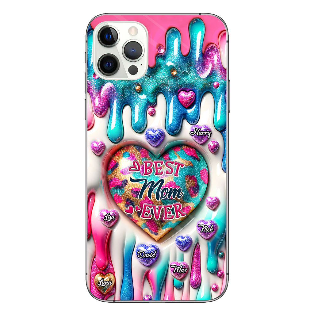 Best Mom Grandma Ever - Personalized Mother Clear Phone Case