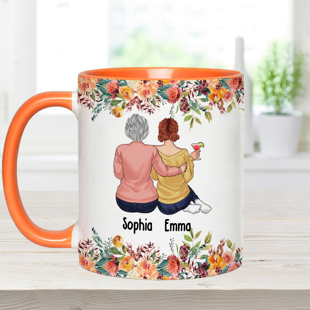 Mother And Daughters - Personalized Mother Accent Mug