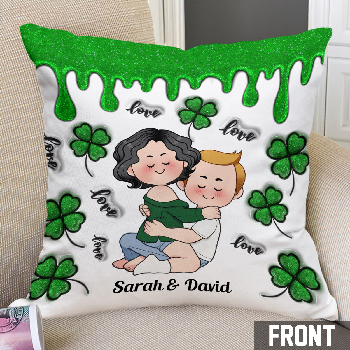 Congrats On Being My Husband - Personalized Husband And Wife Throw Pillow