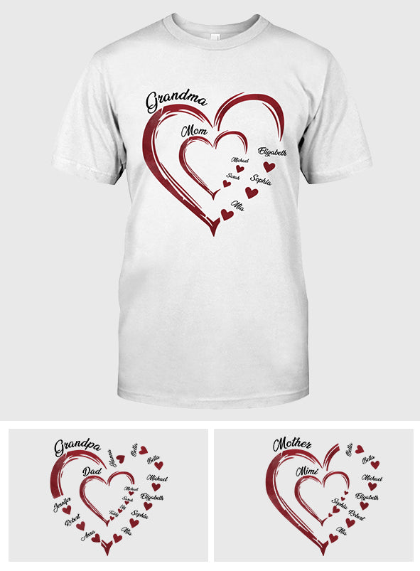 Les chéris de mamie/maman - T-shirt et sweat à capuche personnalisés pour mamie