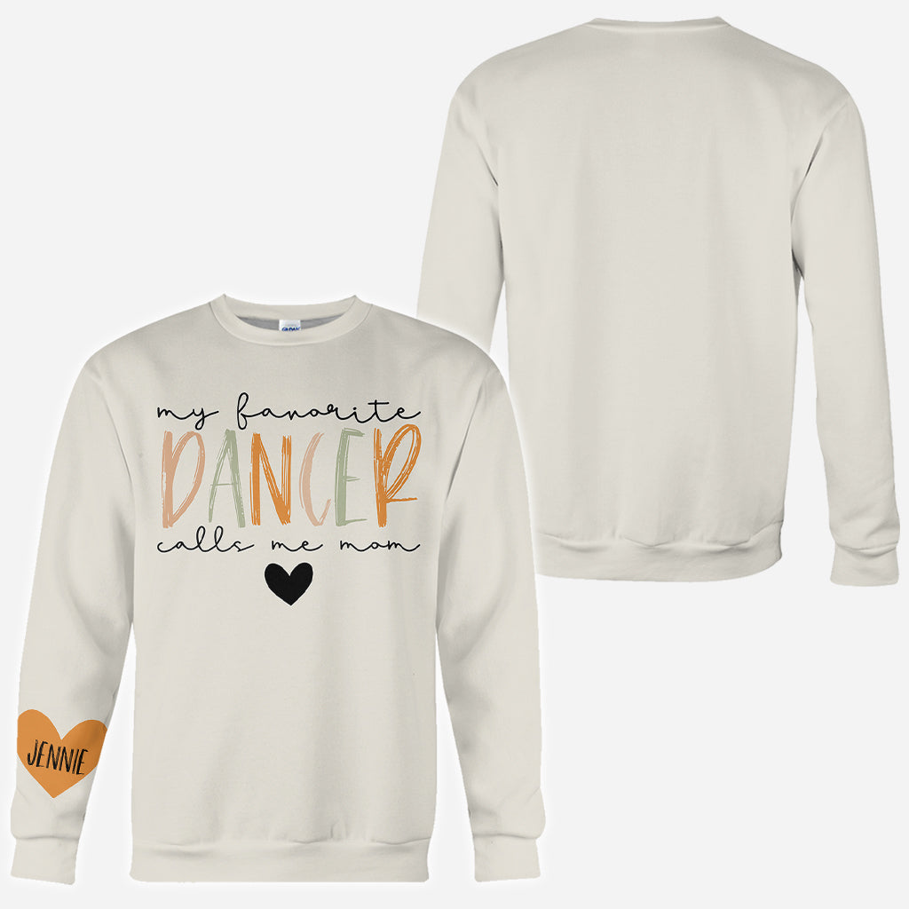 Ma danseuse préférée m'appelle maman, quel que soit son surnom - T-shirt personnalisé style ballet