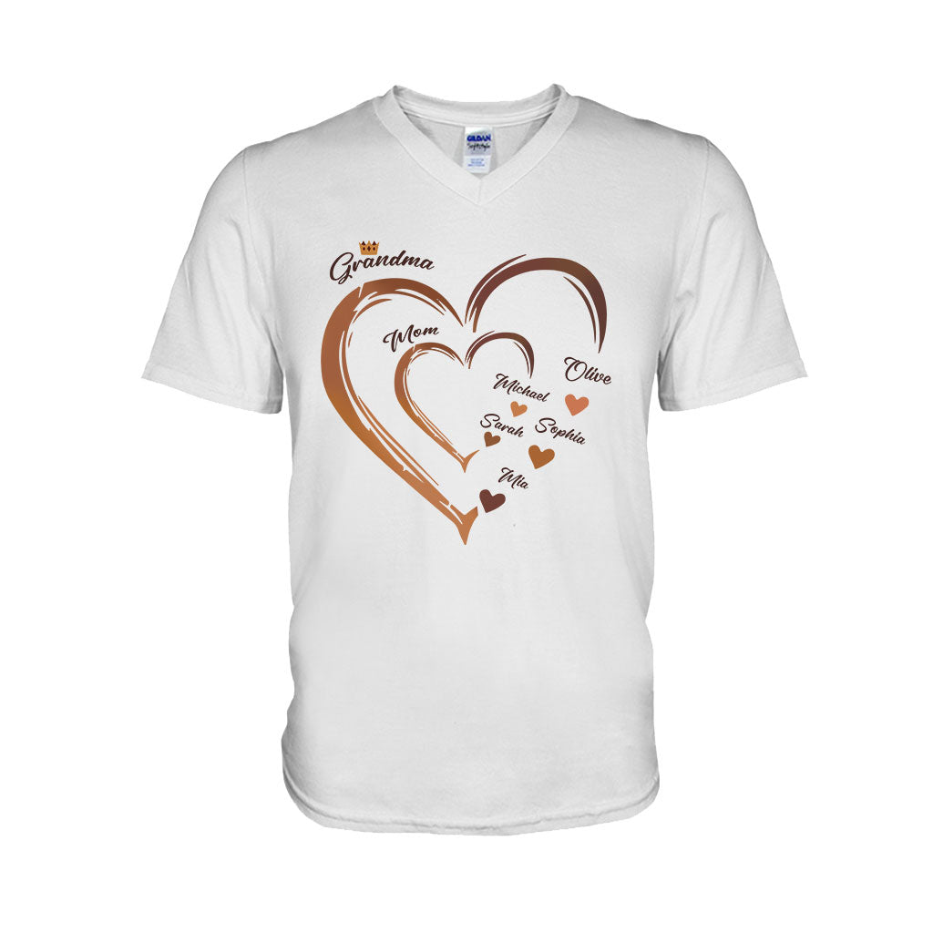 Grandma's Sweetheart - Personalized African American T-shirt And Hoodie