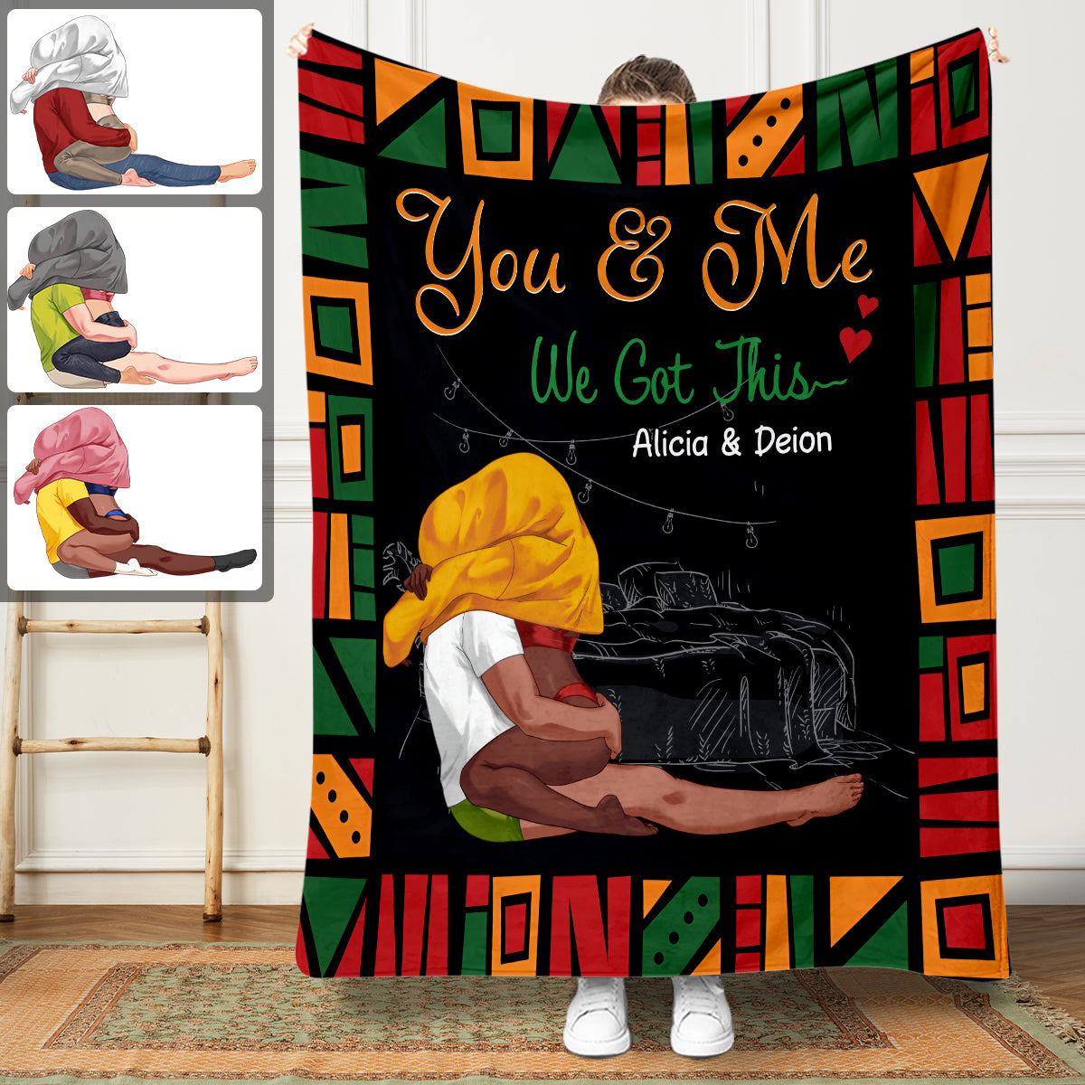 We Got This - Personalized Couple Blanket