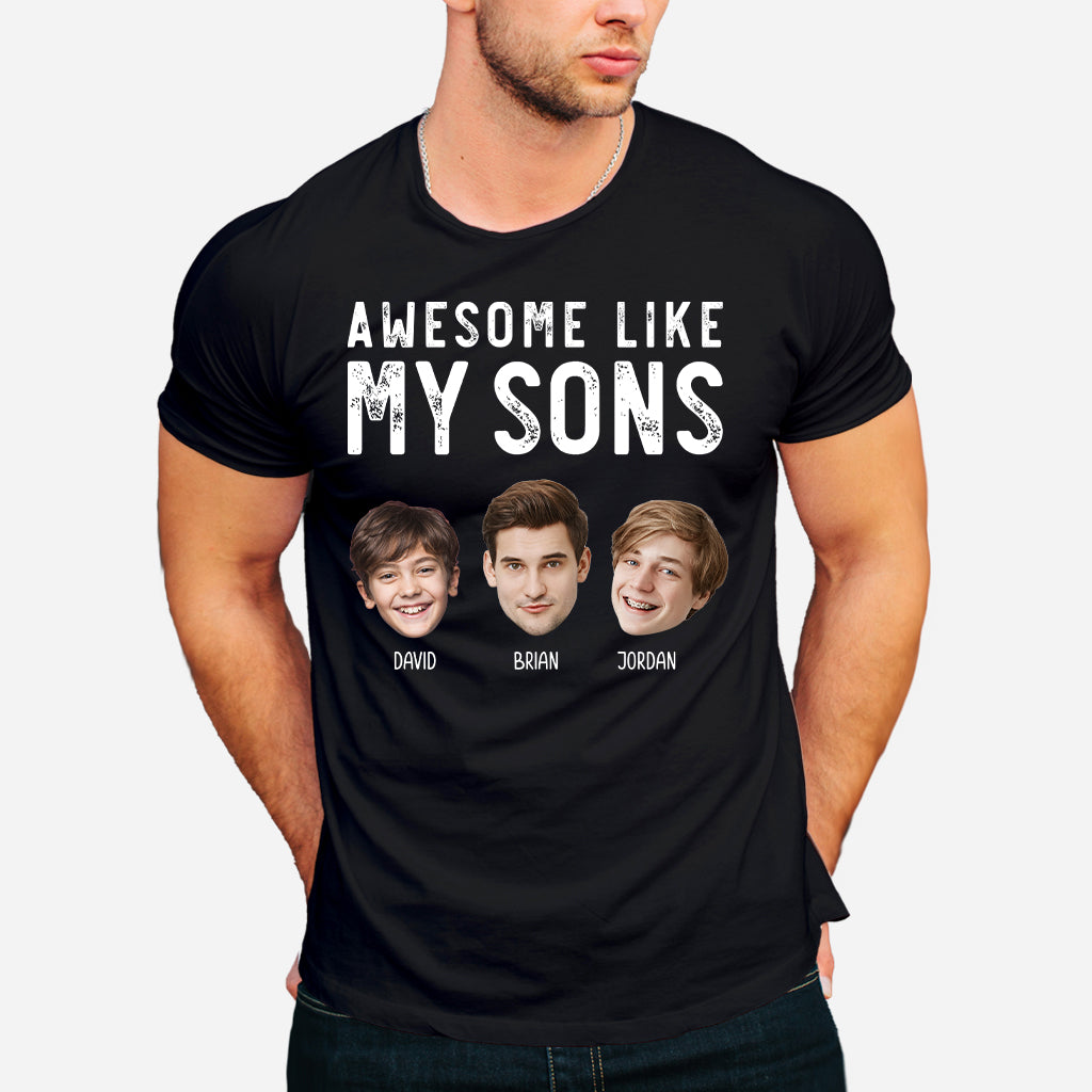Awesome Like My Children - Personalized Father T-shirt And Hoodie