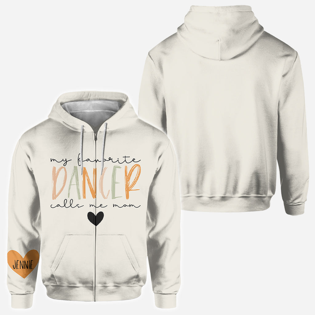 Ma danseuse préférée m'appelle maman, quel que soit son surnom - T-shirt personnalisé style ballet