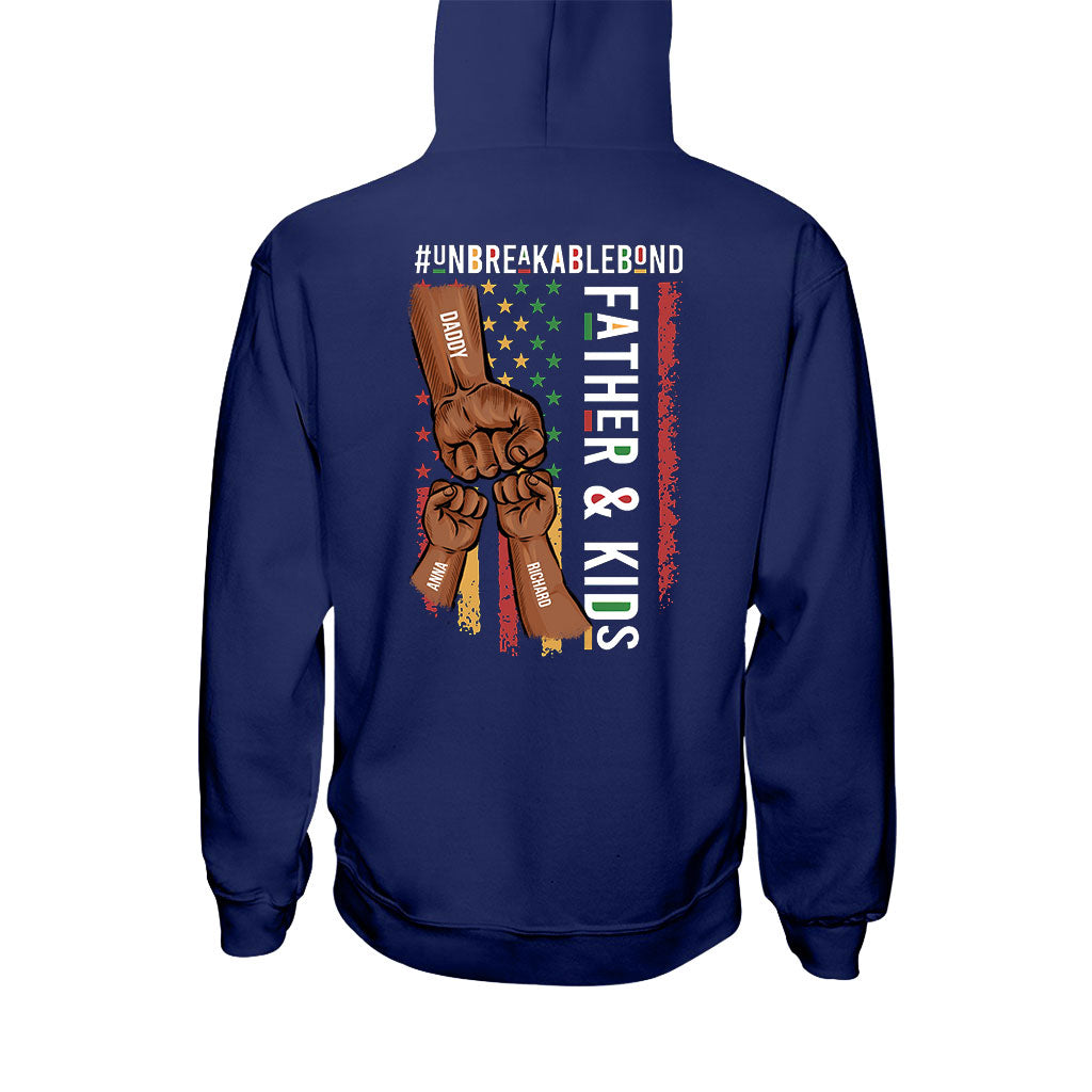 Père et fils, lien indéfectible - T-shirt et sweat à capuche personnalisés afro-américains