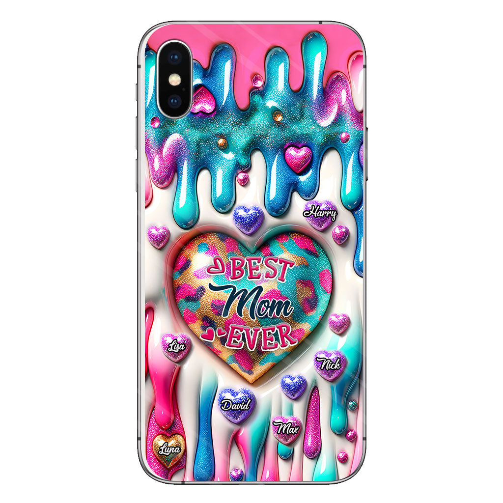 Best Mom Grandma Ever - Personalized Mother Clear Phone Case