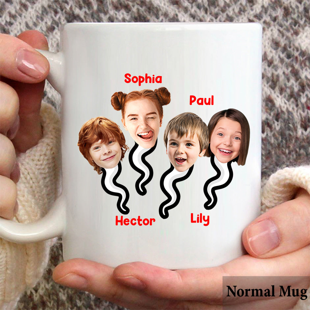 Thanks Mom For Not Swallowing Us - Personalized Mother Mug