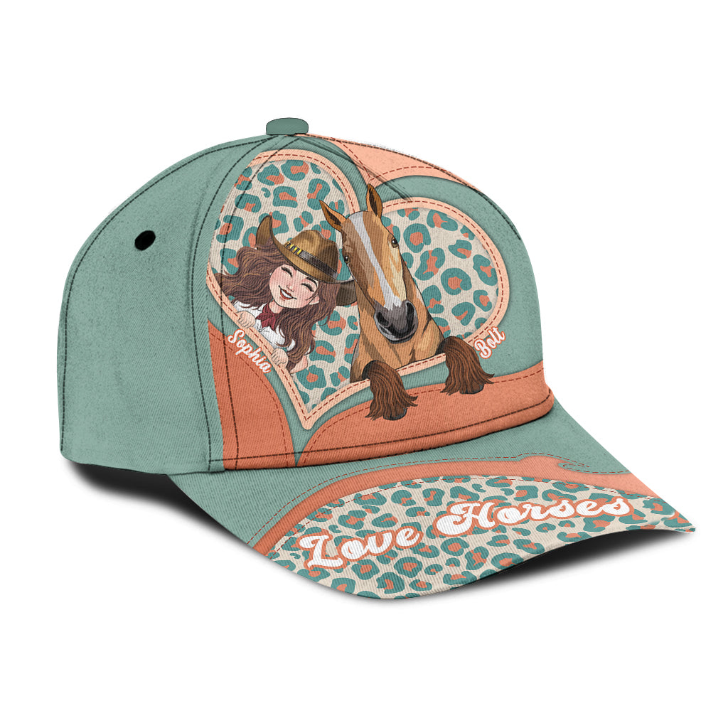 Pensez aux chevaux - Casquette classique personnalisée à motif cheval