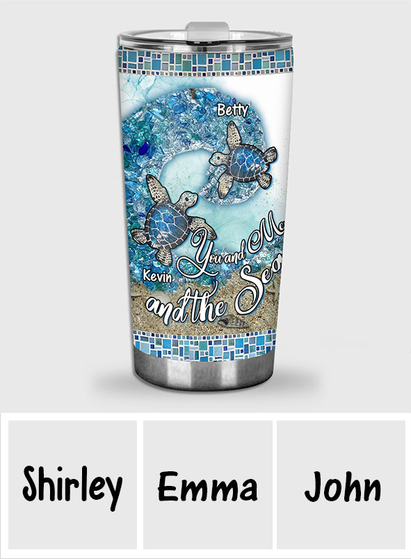 Turtle Sea Glass - Personalized Turtle Tumbler
