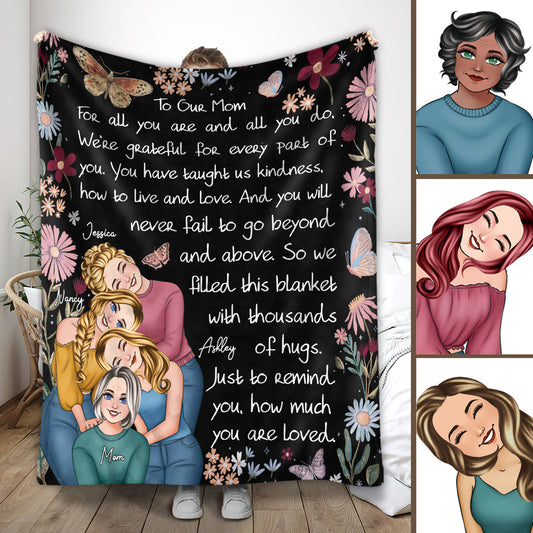 To Our Mother/ Mom... - Personalized Mother Blanket