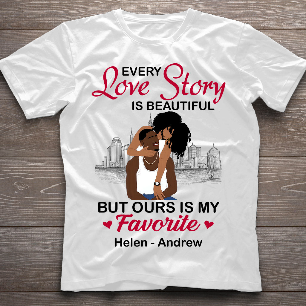 Unsere Geschichte ist meine Lieblingsgeschichte – personalisiertes T-Shirt und Hoodie für Afroamerikaner