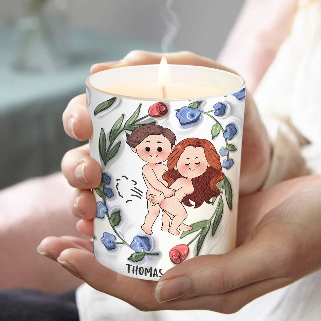 I Still Love You - Personalized Couple Candle With Wooden Lid