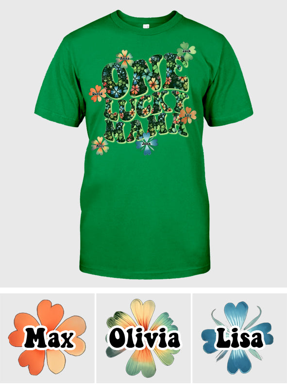 One Lucky Mama - Personalized Mother T-shirt And Hoodie