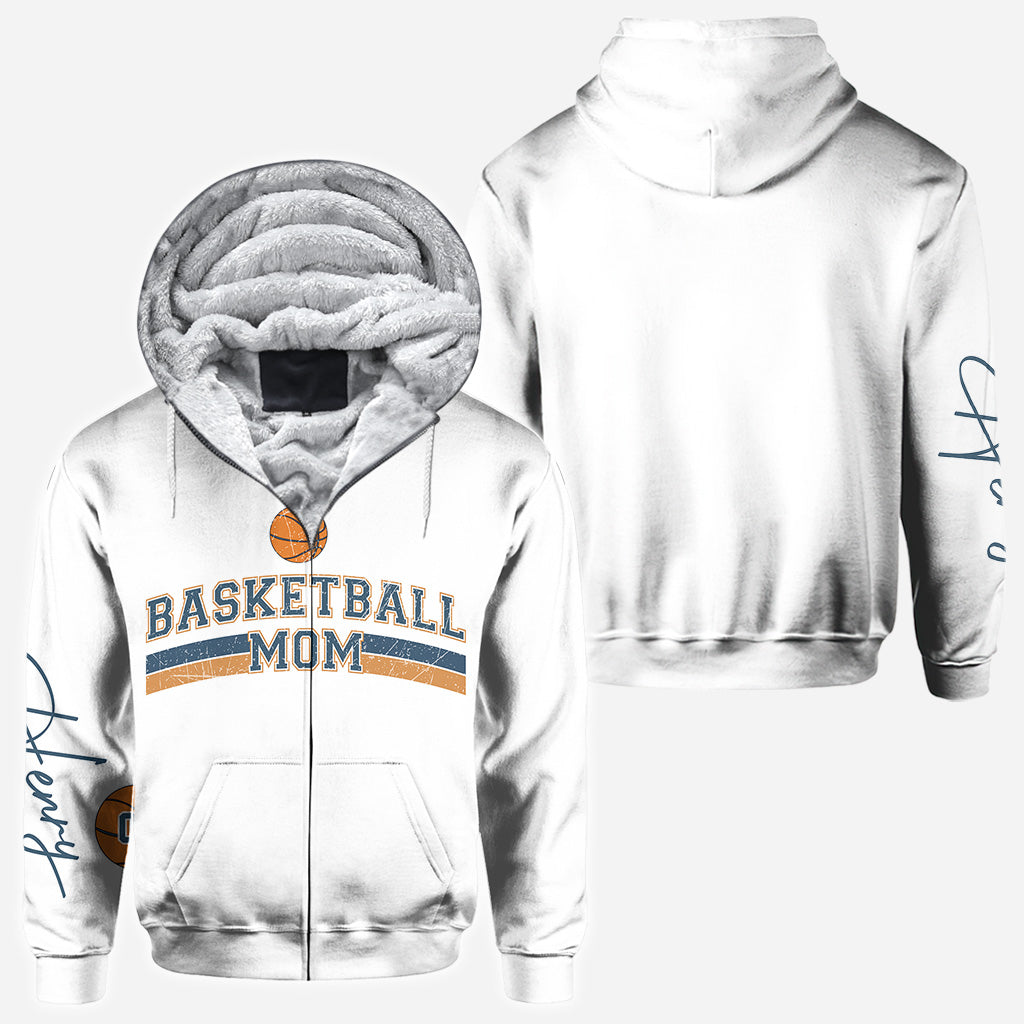 Basketball-Mama mit beliebigem Kindernamen und -nummer - Personalisiertes Basketball-Shirt