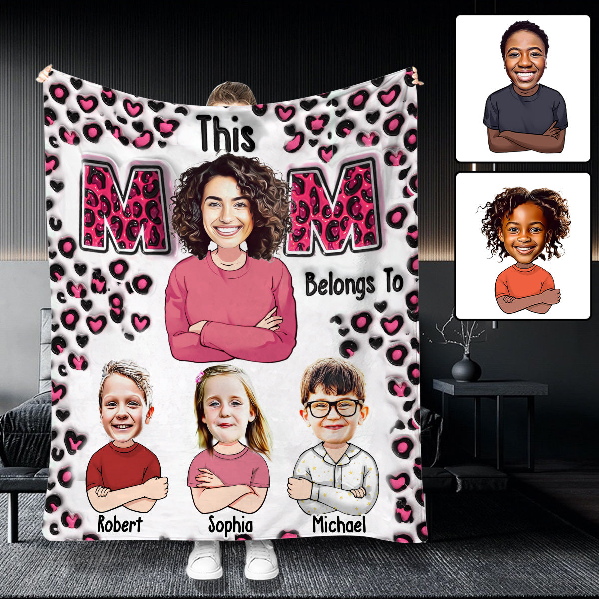 This Mom Belongs To - Personalized Mother Blanket